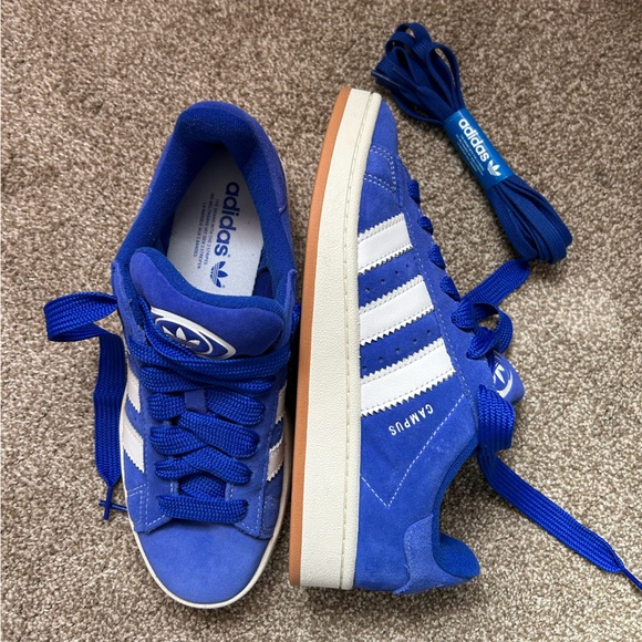 adidas Shoes - adidas Campus Suede Sneakers in Blue & White